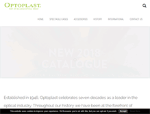 Tablet Screenshot of optoplast.com